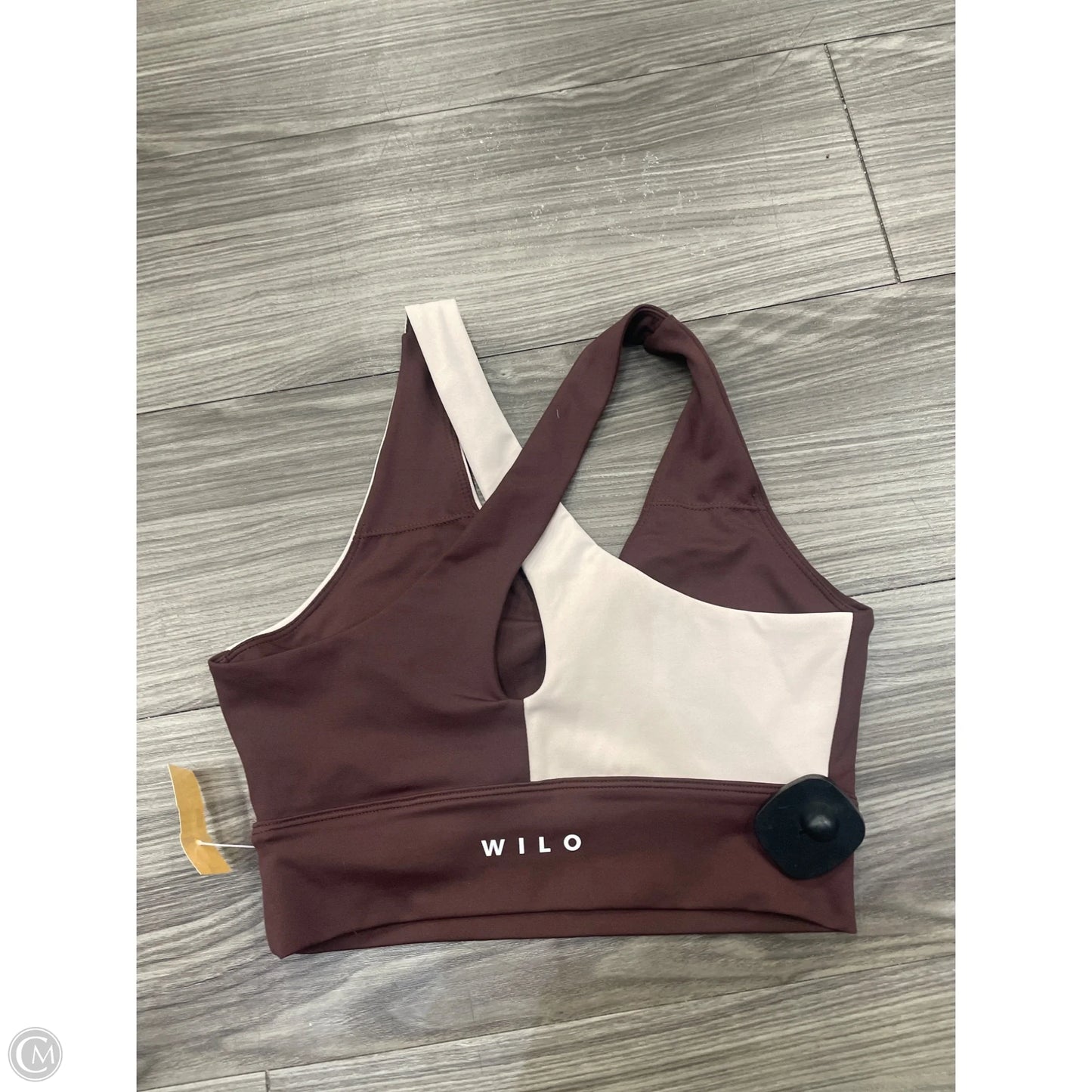 Athletic Bra By Clothes Mentor In Brown & Cream, Size: S