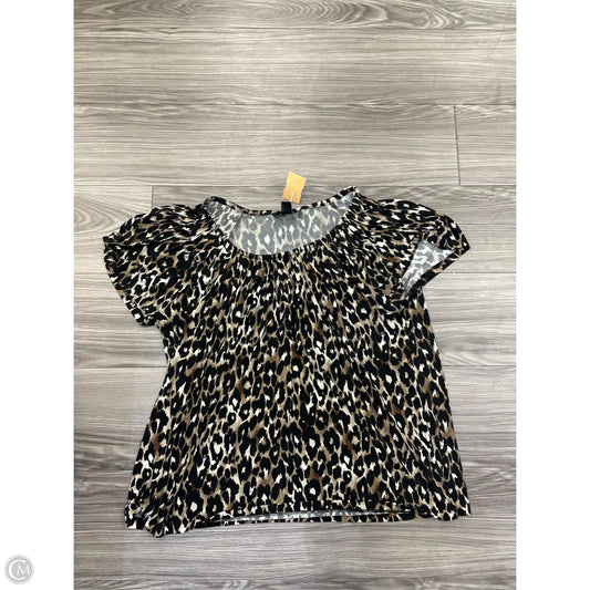 Top Short Sleeve By Style And Co Collection Women In Animal Print, Size: 1x