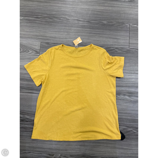 Top Short Sleeve By Old Navy In Yellow, Size: M