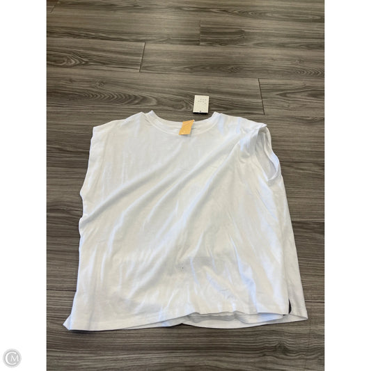 Top Short Sleeve By A New Day In White, Size: Xl