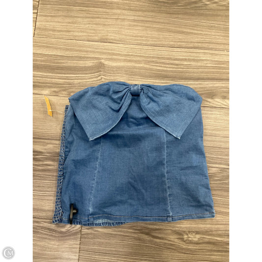 Tank Top By Clothes Mentor In Blue Denim, Size: Xl