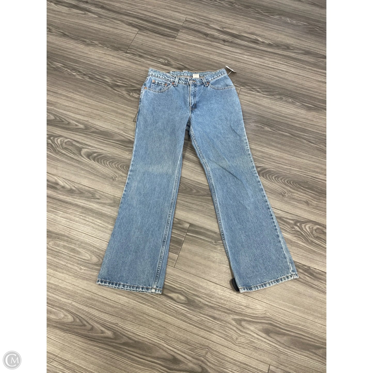 Jeans Boot Cut By Levis In Blue Denim, Size: 12