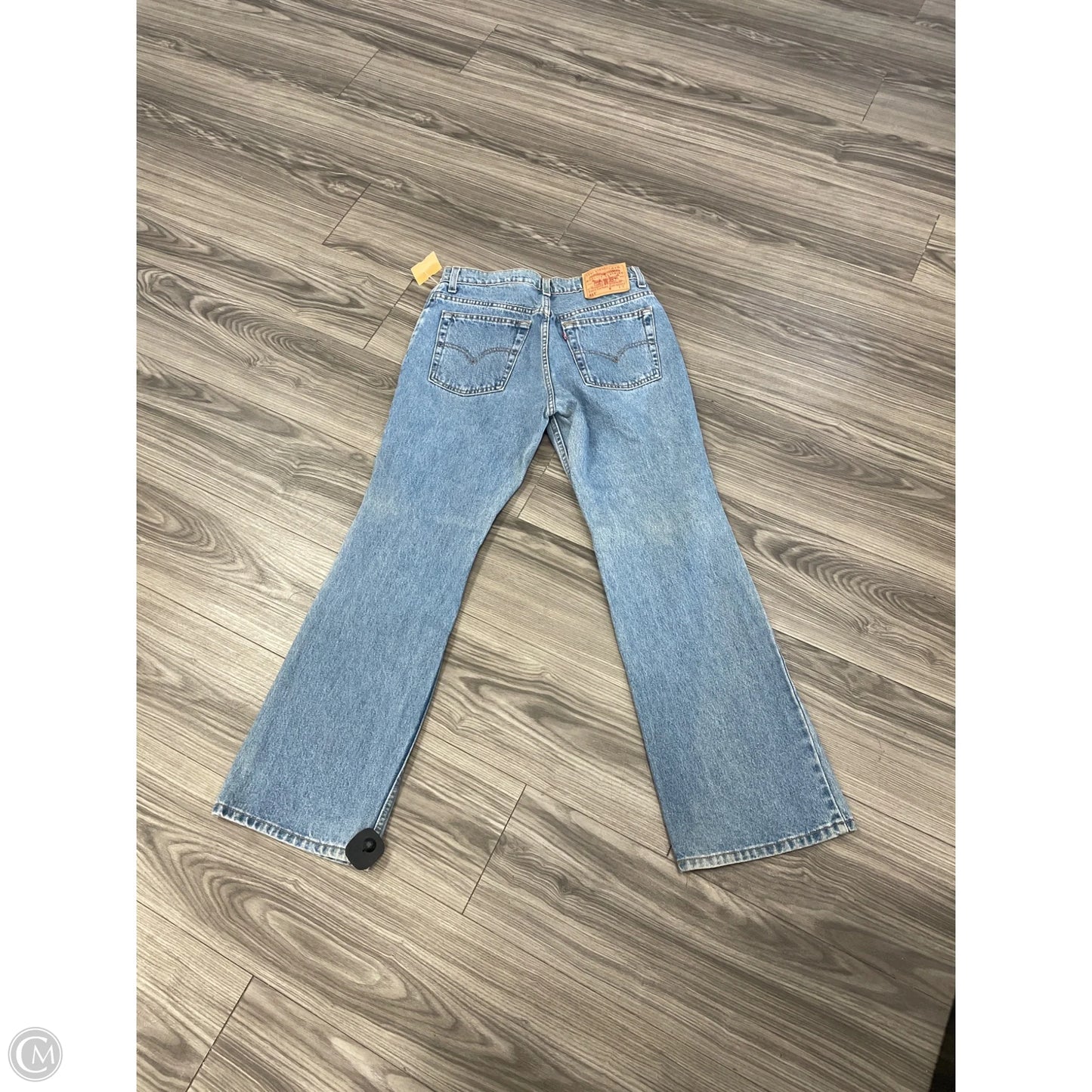 Jeans Boot Cut By Levis In Blue Denim, Size: 12