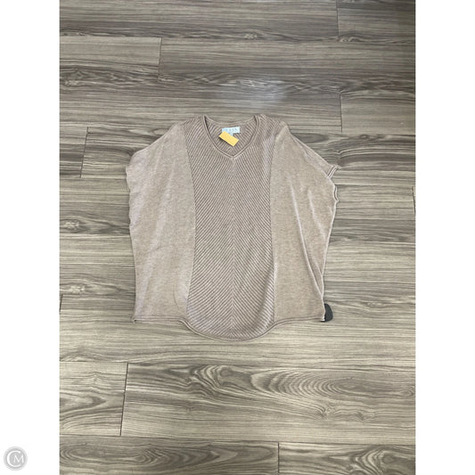 Top Short Sleeve By Joan Vass In Brown, Size: M