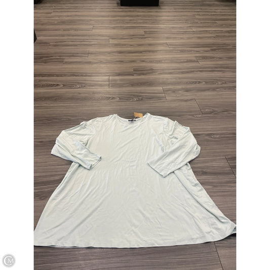 Top Long Sleeve By Eileen Fisher In Green, Size: 2x