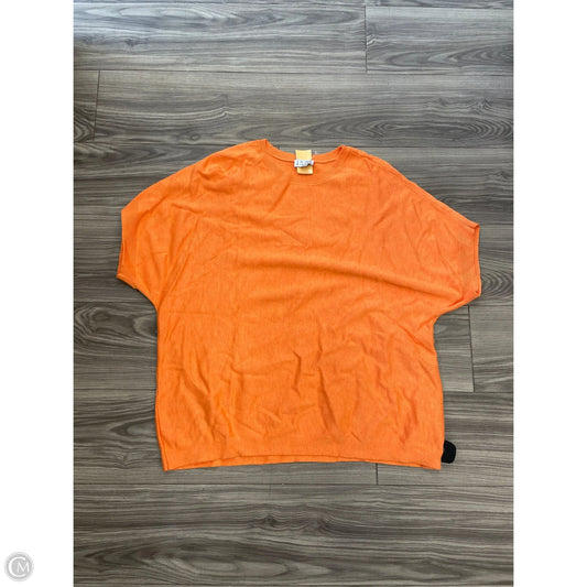 Top Short Sleeve By Joan Rivers In Orange, Size: Xl