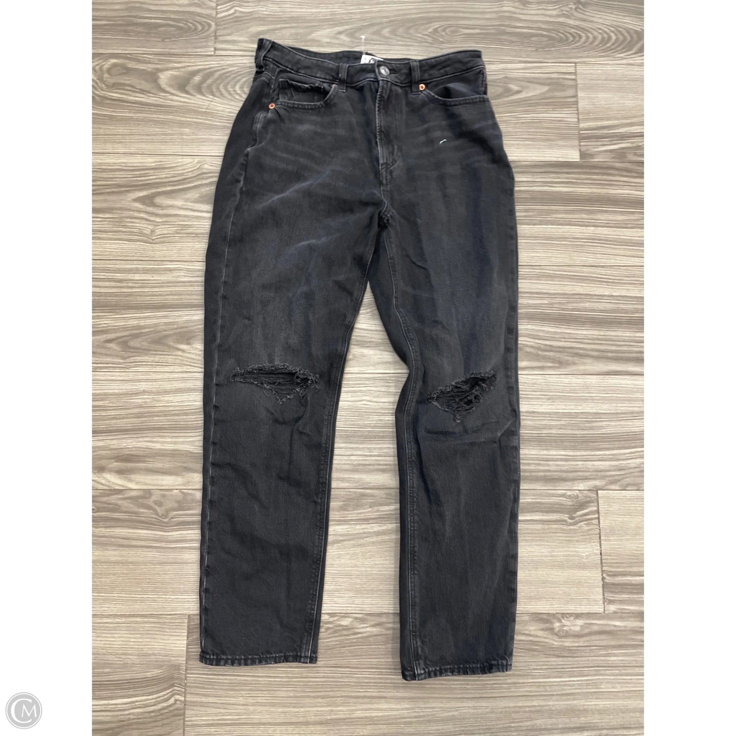 Jeans Straight By American Eagle In Black, Size: 10