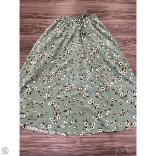 Skirt Maxi By Shein In Green, Size: M