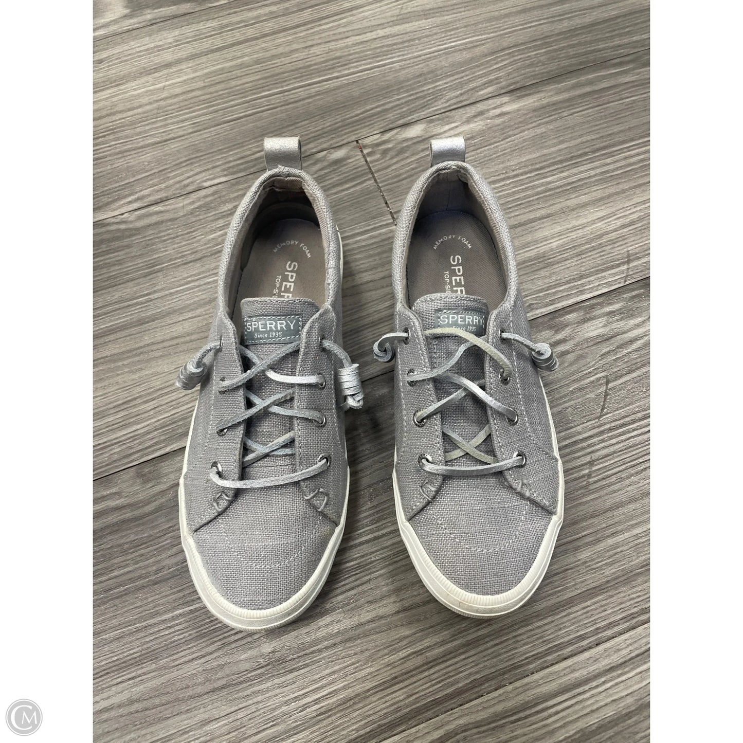 Shoes Sneakers By Sperry In Grey, Size: 6.5