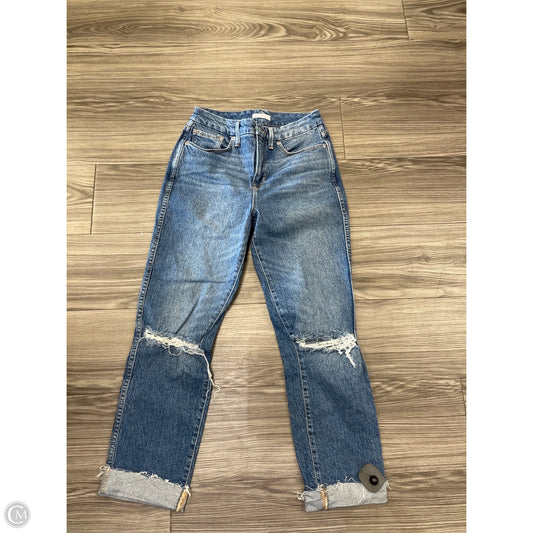 Jeans Straight By Good American In Blue, Size: 0