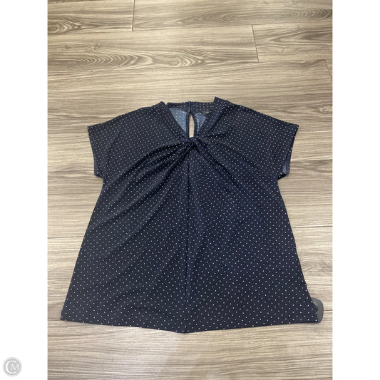 Top Short Sleeve By Banana Republic In Polkadot Pattern, Size: S