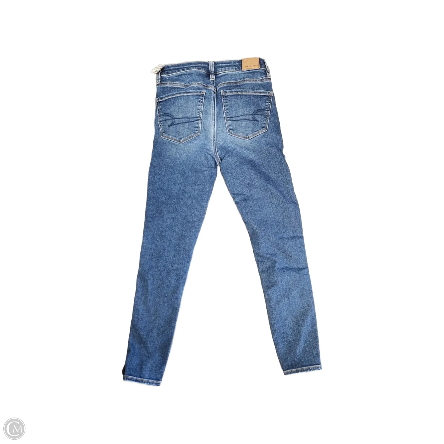 Jeans Skinny By American Eagle In Blue Denim, Size: 2
