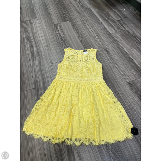 Dress Casual Short By Lila Rose In Yellow, Size: Xl