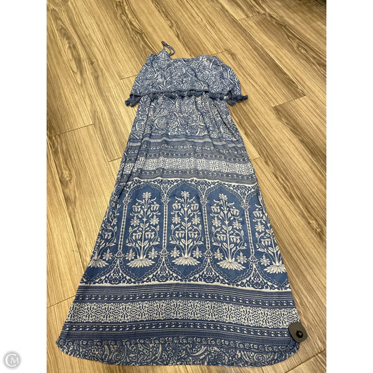 Dress Casual Maxi By Earthbound In Blue, Size: S