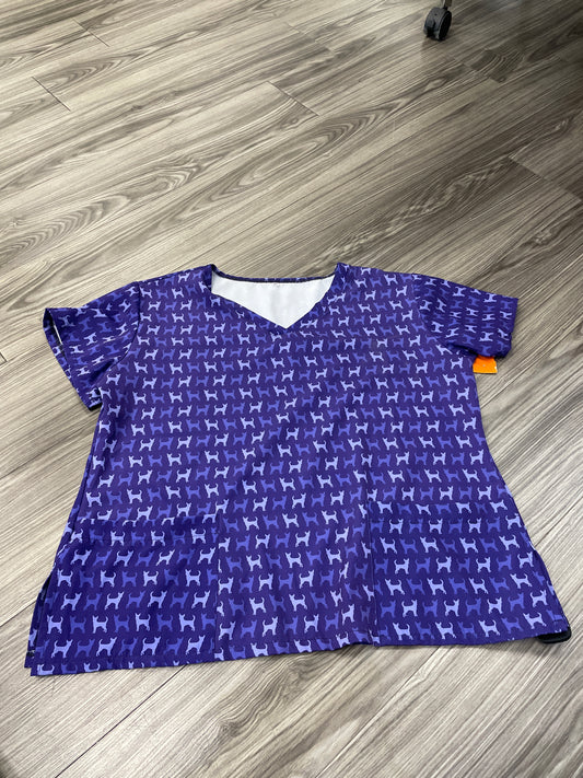 Top Short Sleeve By Scrubs  Size: Xl