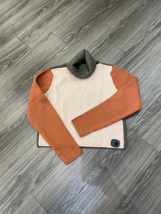 Sweater By Clothes Mentor In Orange & Tan, Size: M