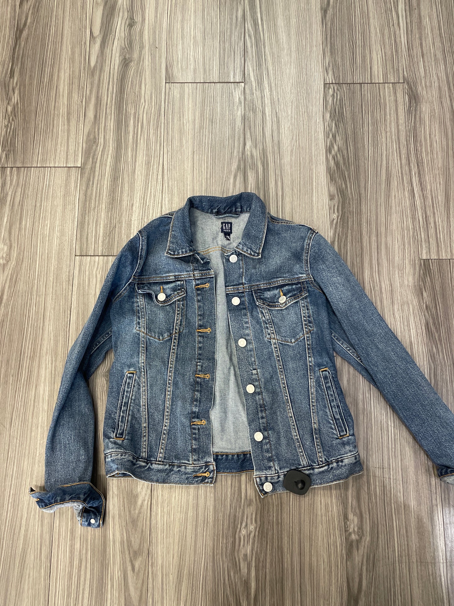 Jacket Denim By Gap In Blue, Size: S