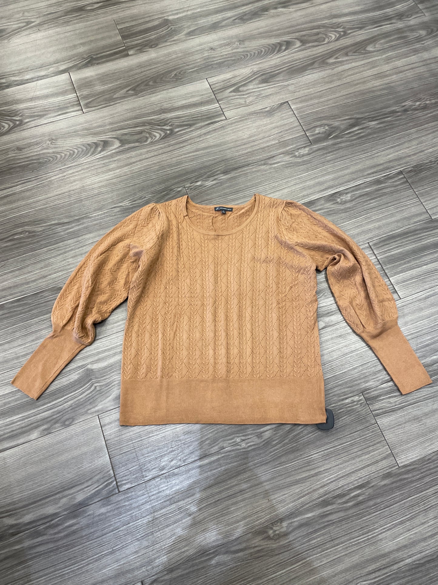 Sweater By Adrianna Papell In Brown, Size: Xl