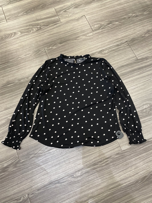 Top Long Sleeve By Adrianna Papell In Polkadot Pattern, Size: Xl