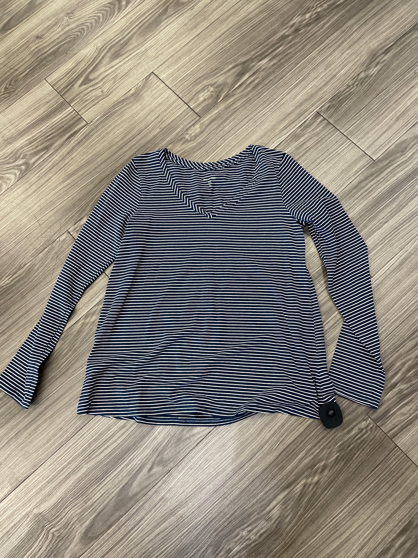 Top Long Sleeve By Garnet Hill In Striped Pattern, Size: Xs