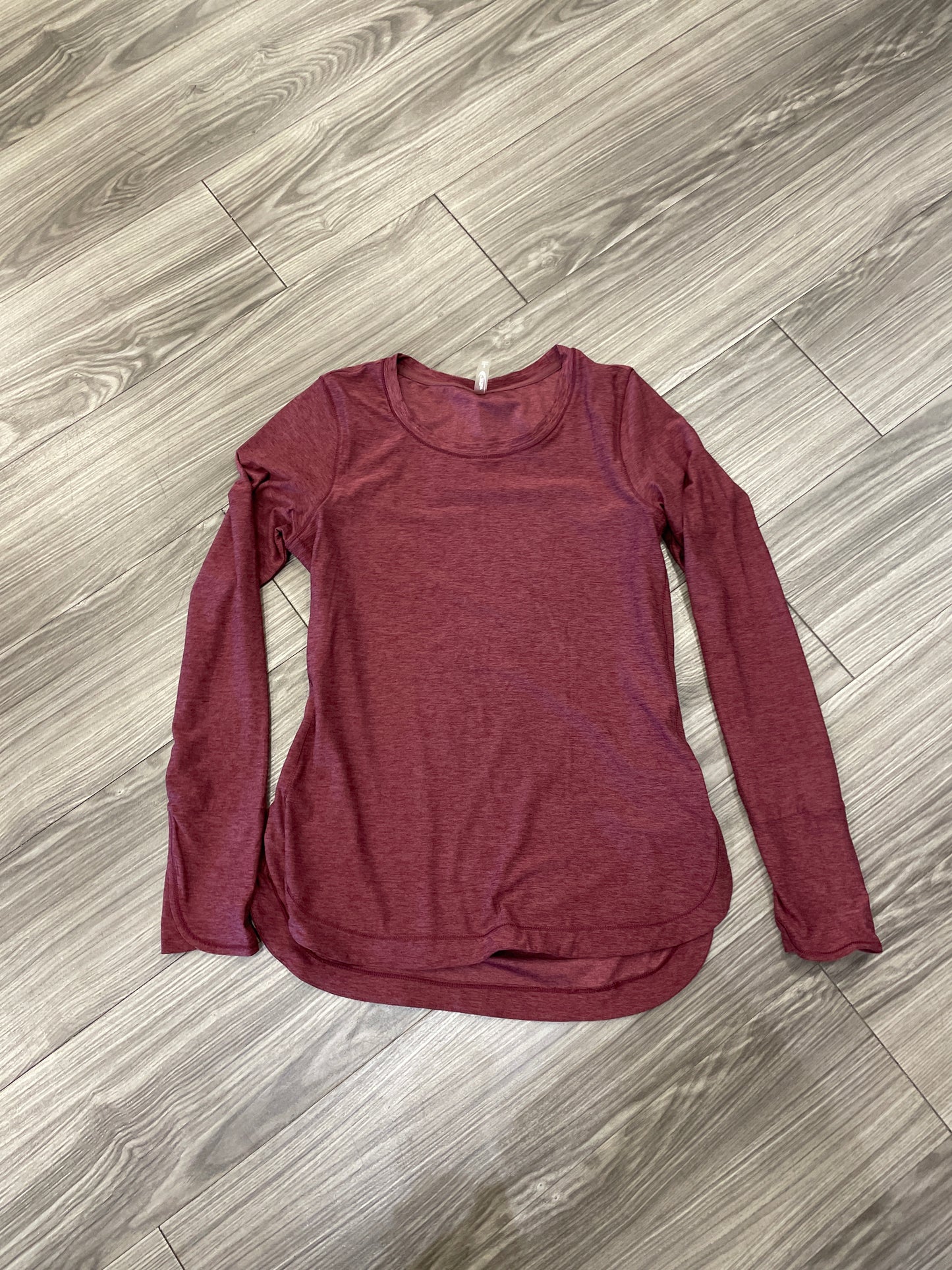 Top Long Sleeve By Mta Pro In Red, Size: S