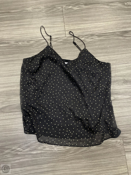 Tank Top By Nine West In Black & Gold, Size: M