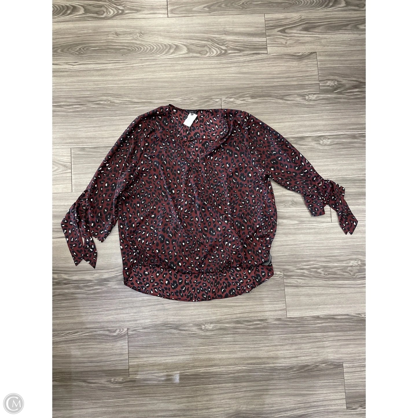 Blouse 3/4 Sleeve By West Kei In Animal Print, Size: 2x