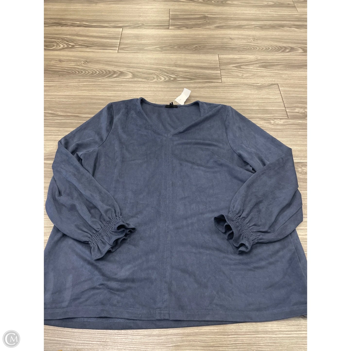 Top Long Sleeve By Clothes Mentor In Blue, Size: L