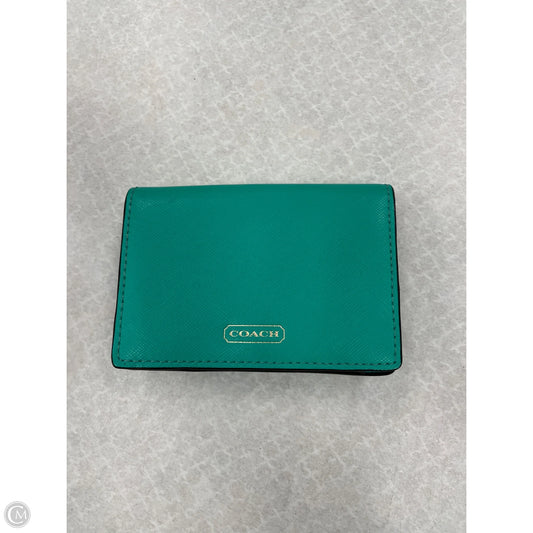 Wallet Designer By Coach, Size: Small