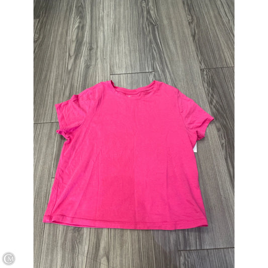 Top Short Sleeve By Old Navy In Pink, Size: L
