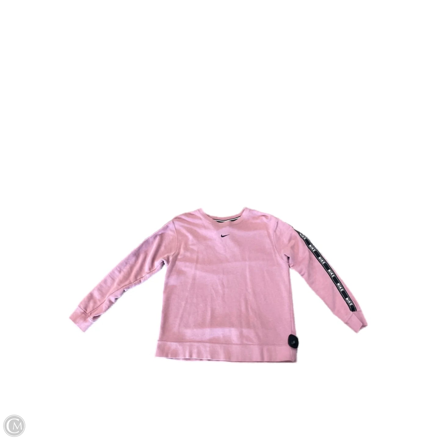 Athletic Sweatshirt Crewneck By Nike In Pink, Size: M