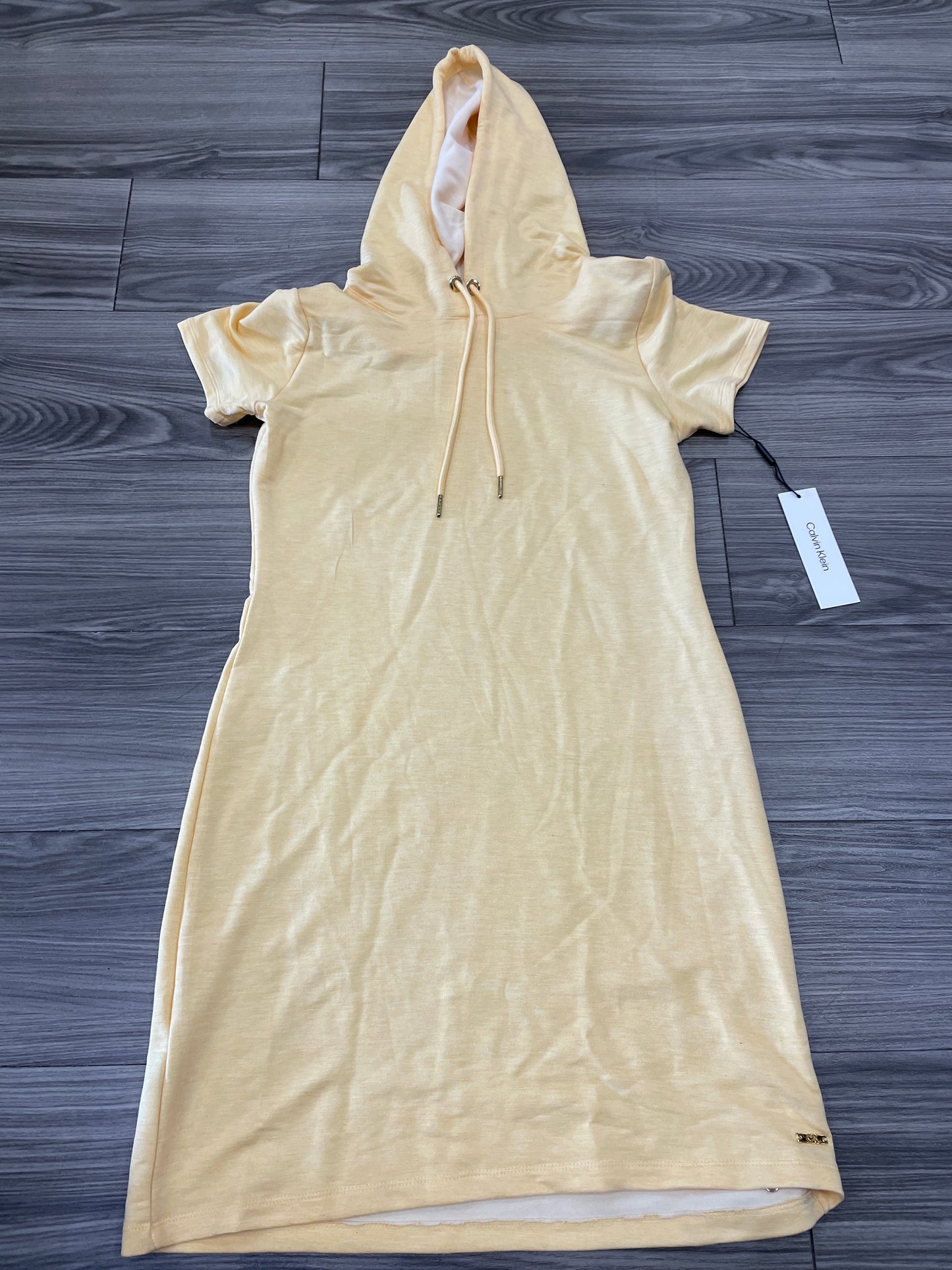 Yellow Dress Casual Short Calvin Klein, Size S