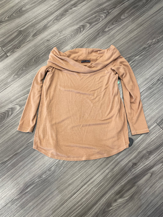 Top Long Sleeve By Abercrombie And Fitch In Brown, Size: Xl