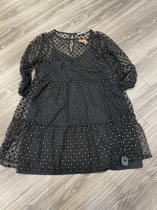 Dress Casual Short By Loft In Black & Gold, Size: Xl