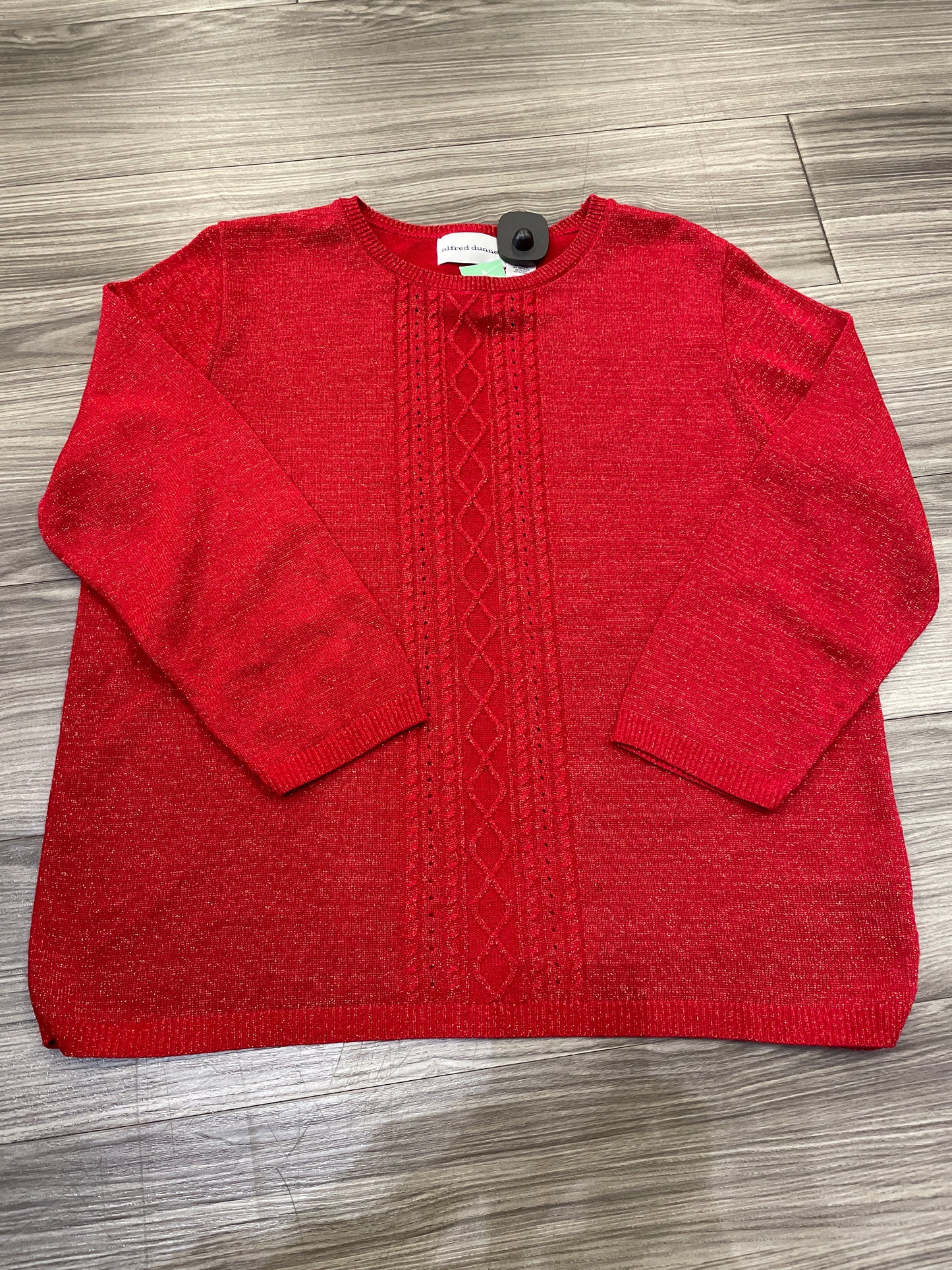 Sweater By Alfred Dunner In Red, Size: L