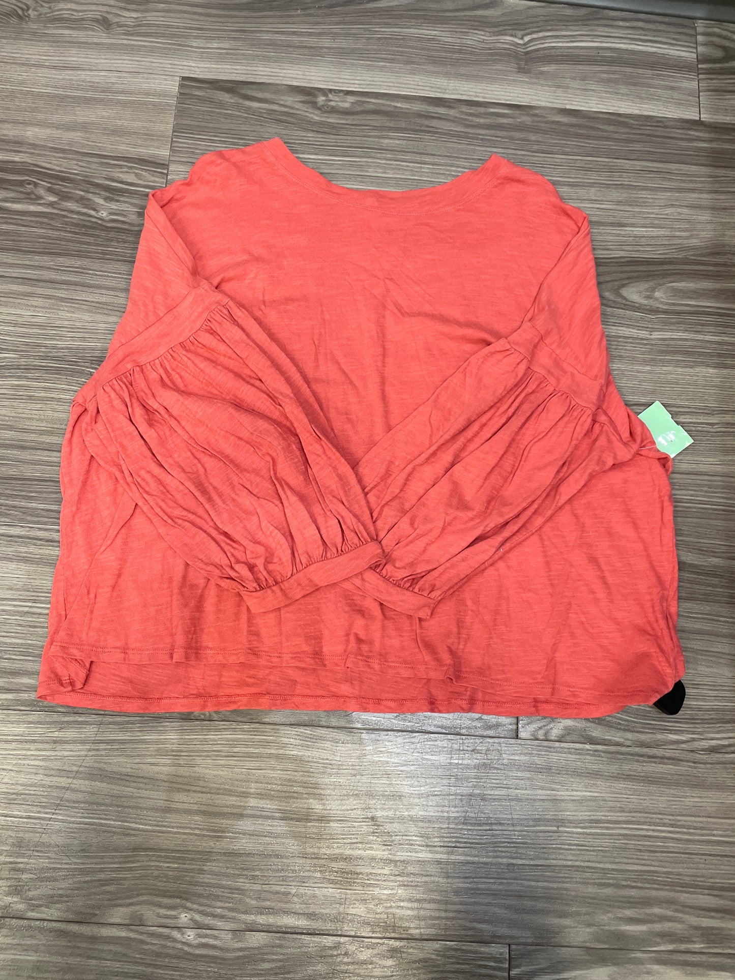 Top Long Sleeve By Time And Tru In Coral, Size: Xl