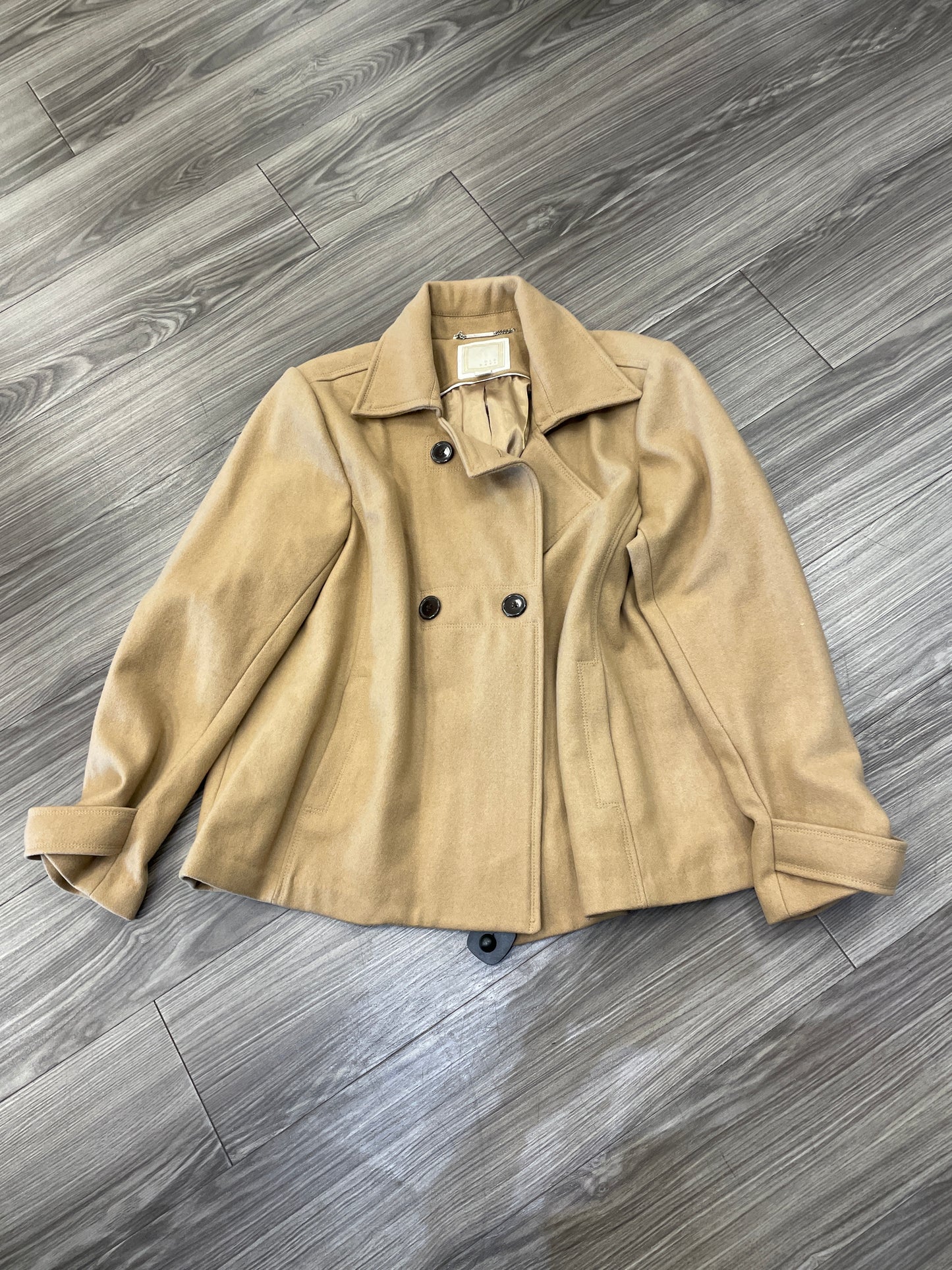 Coat Peacoat By Old Navy In Tan, Size: 2x