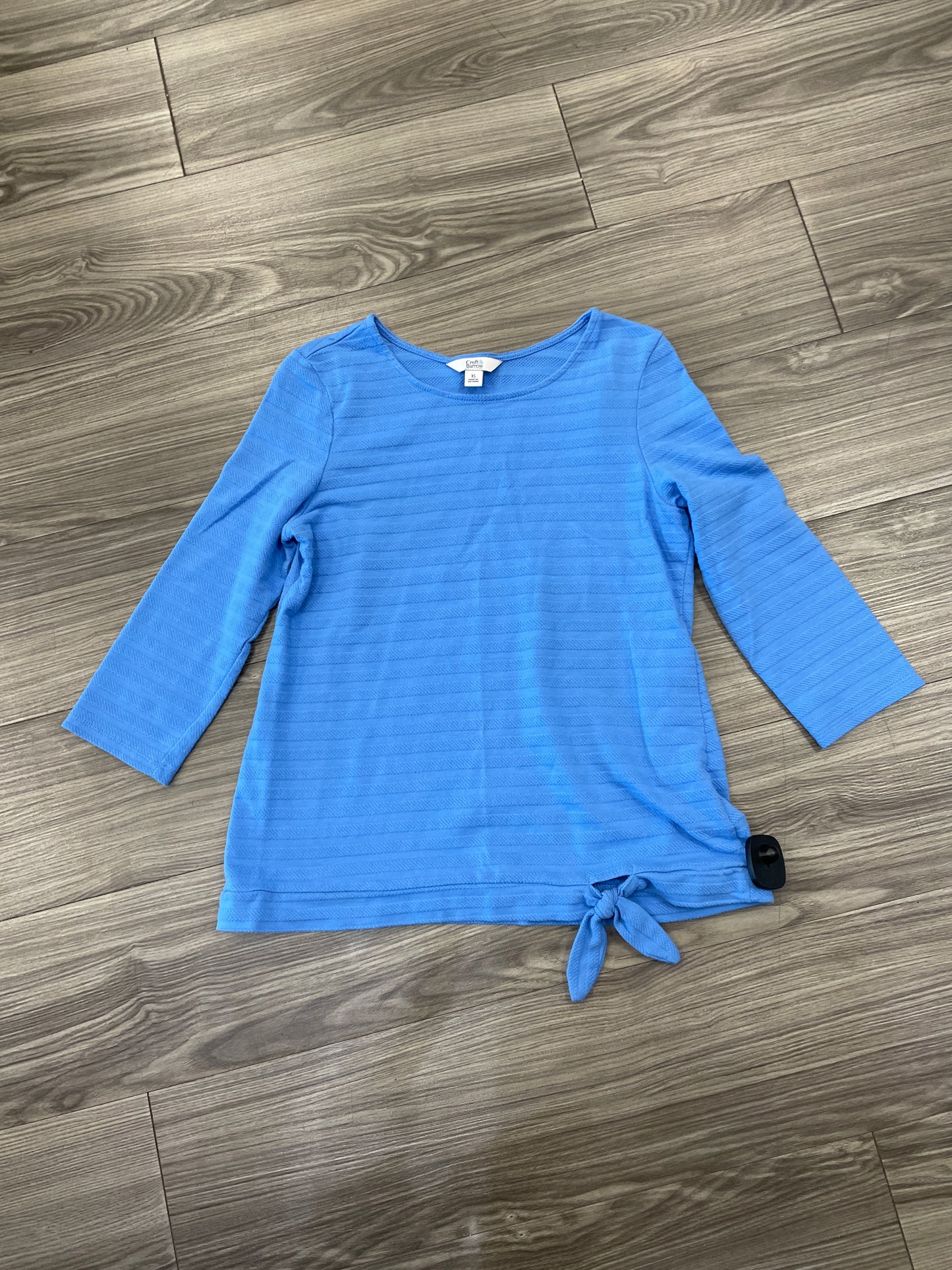 Top Long Sleeve By Croft And Barrow In Blue, Size: Xs