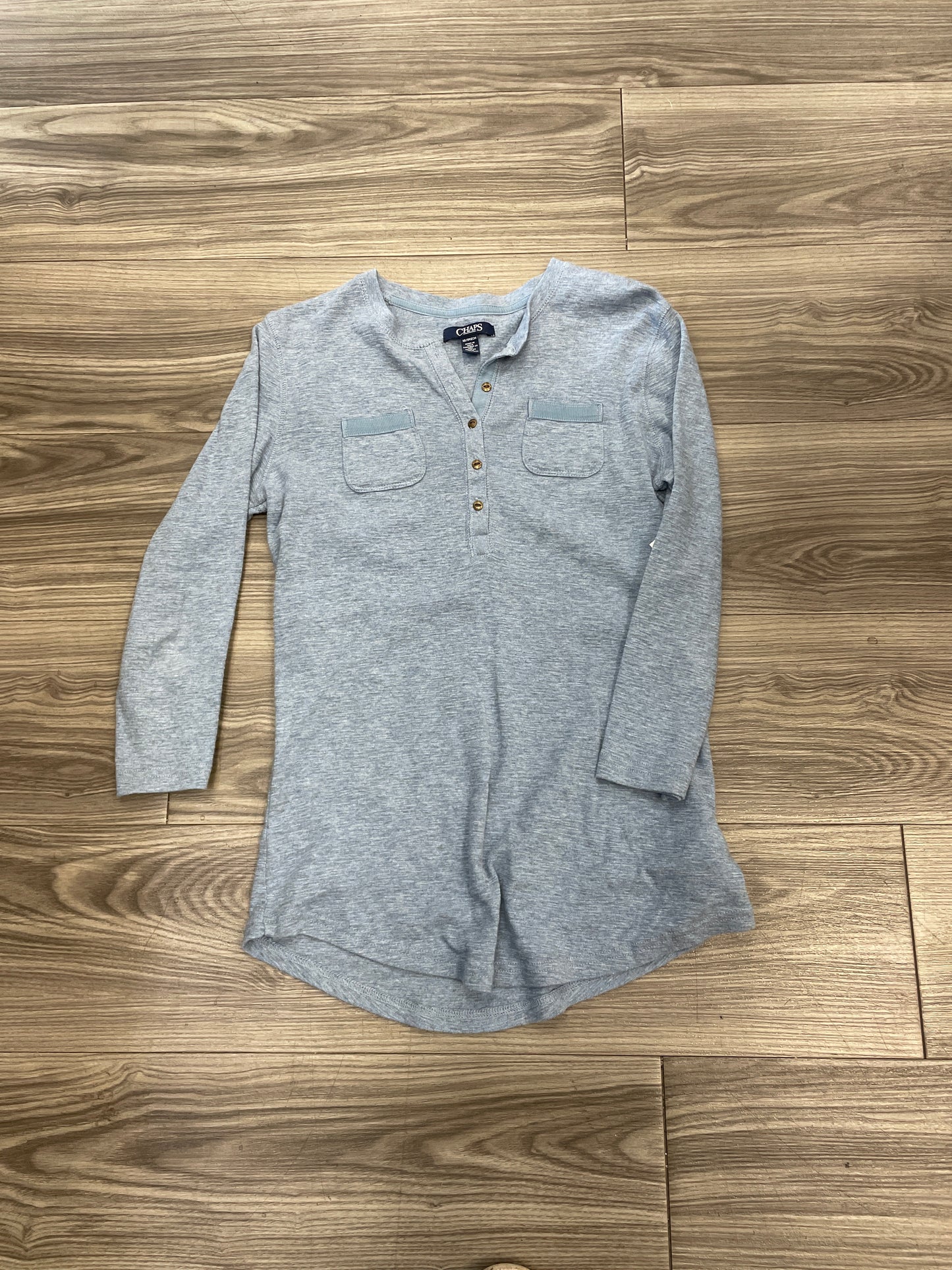 Top Long Sleeve By Chaps In Blue, Size: Xs