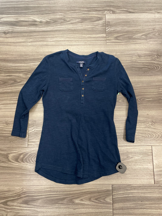 Top Long Sleeve By Chaps In Navy, Size: Xs