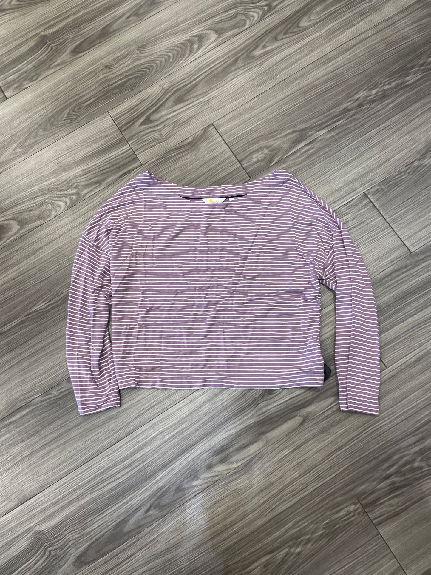 Top Long Sleeve By Boden In Striped Pattern, Size: L