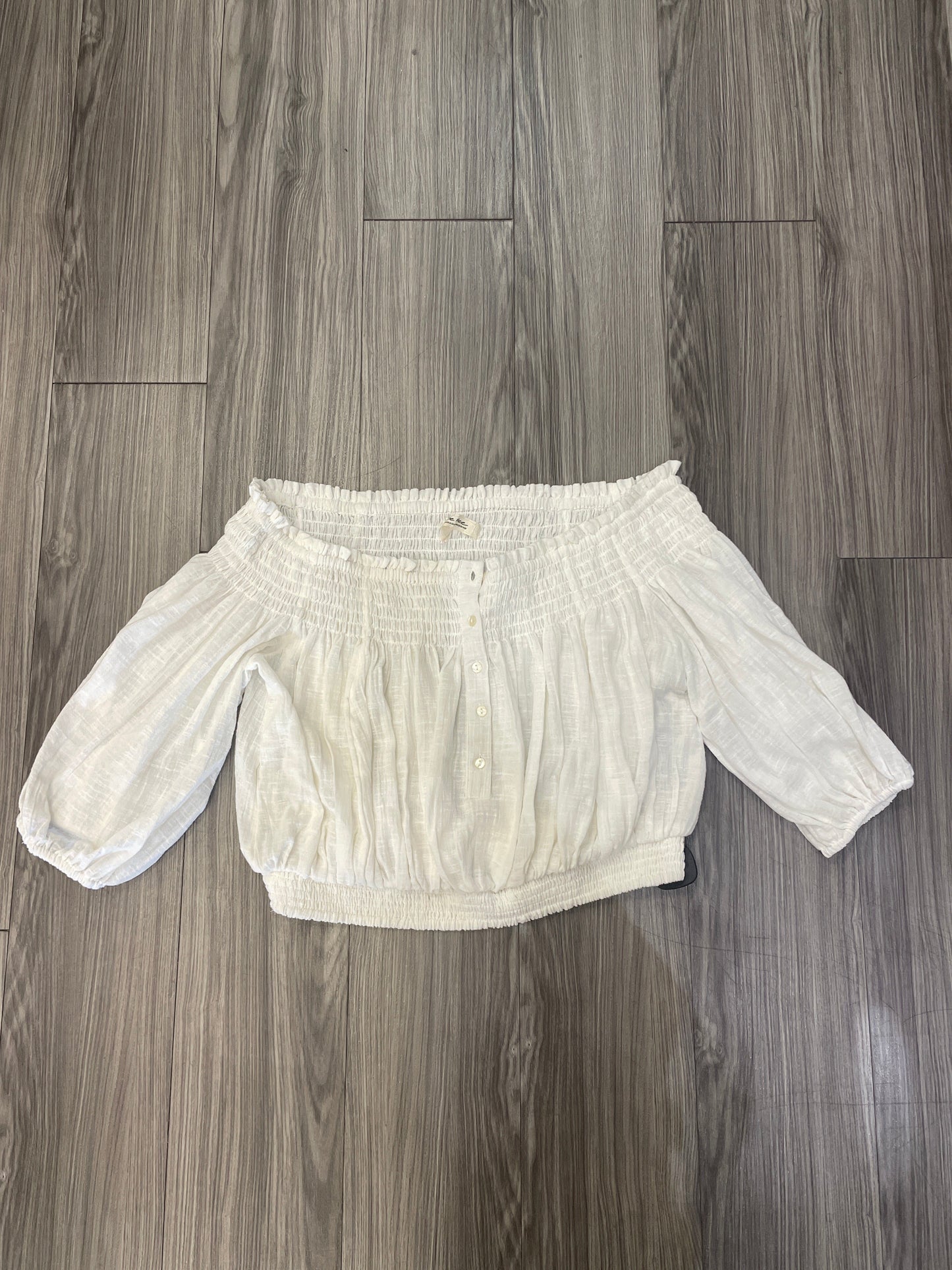 Top Long Sleeve By We The Free In Cream, Size: L