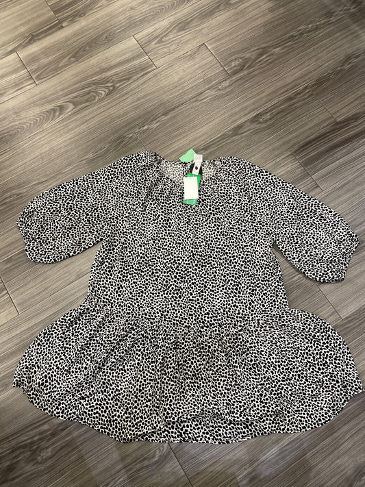 Dress Casual Short By H&m In Black & White, Size: M