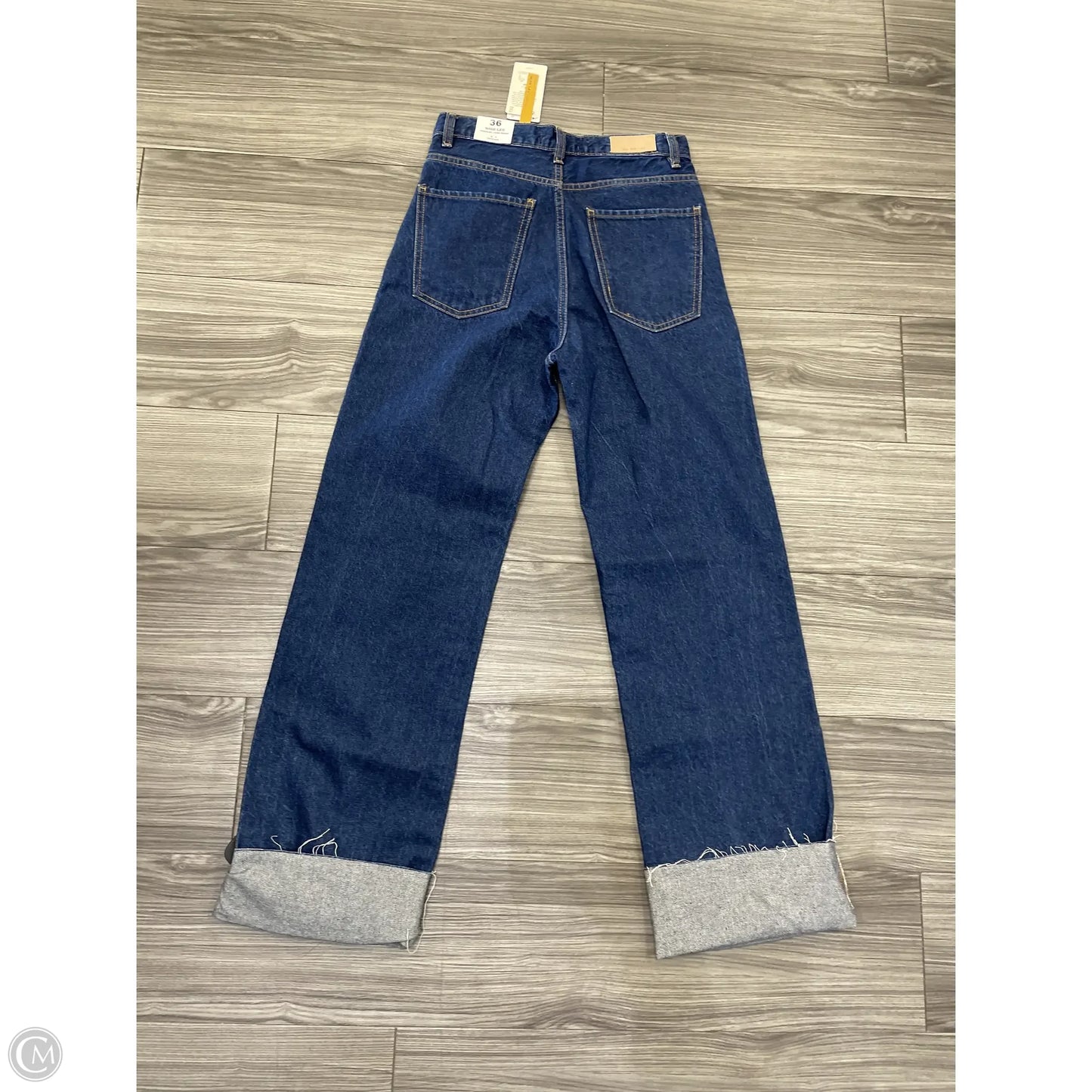 Jeans Wide Leg By Mng In Blue, Size: 4