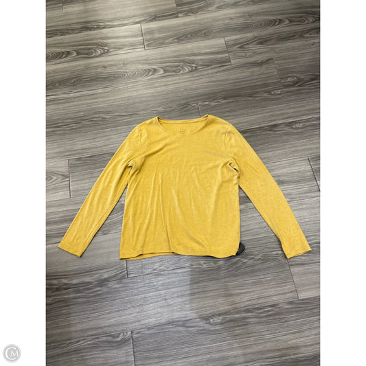Top Long Sleeve By A New Day In Yellow, Size: Xxl