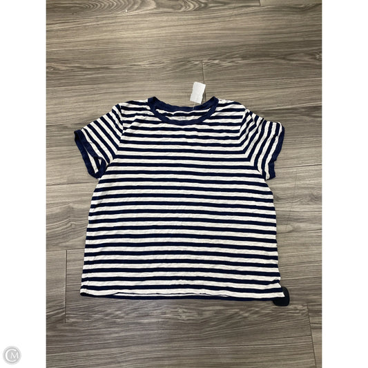 Top Short Sleeve By Aerie In Striped Pattern, Size: Xl