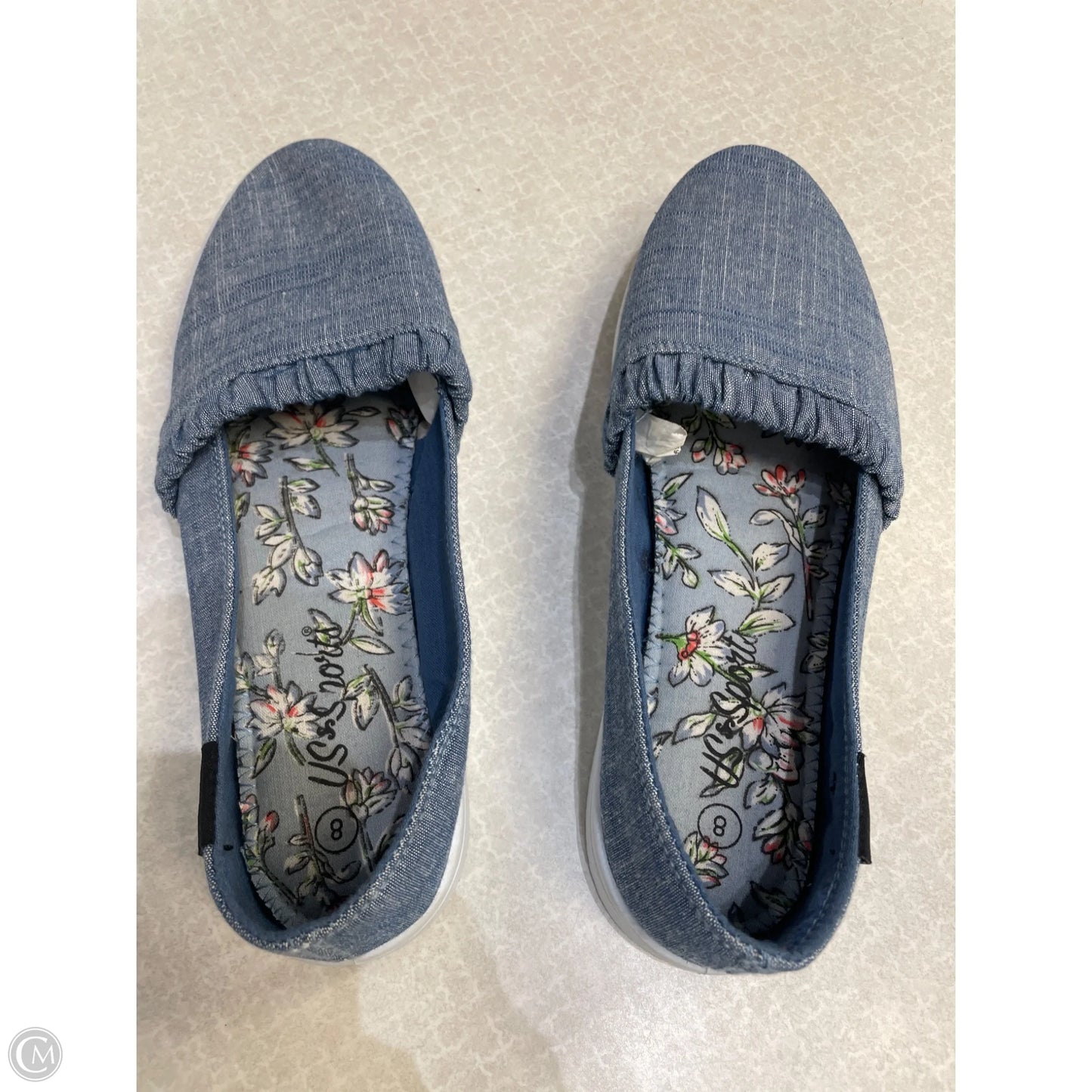 Shoes Flats By Clothes Mentor In Blue, Size: 8