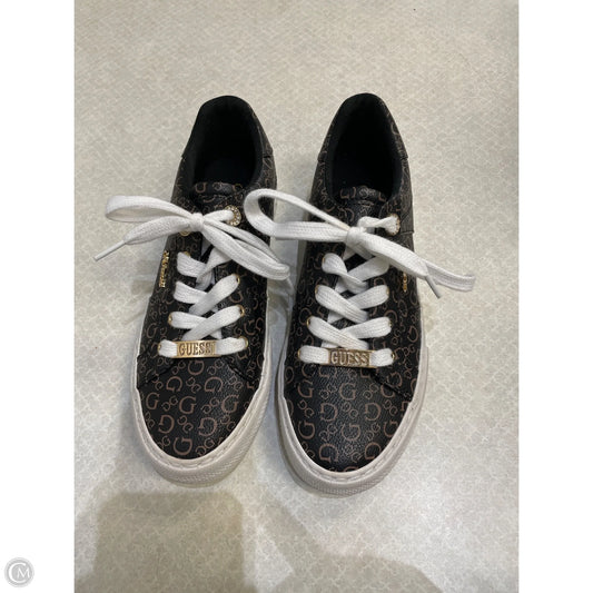 Shoes Sneakers By Guess In Black, Size: 7