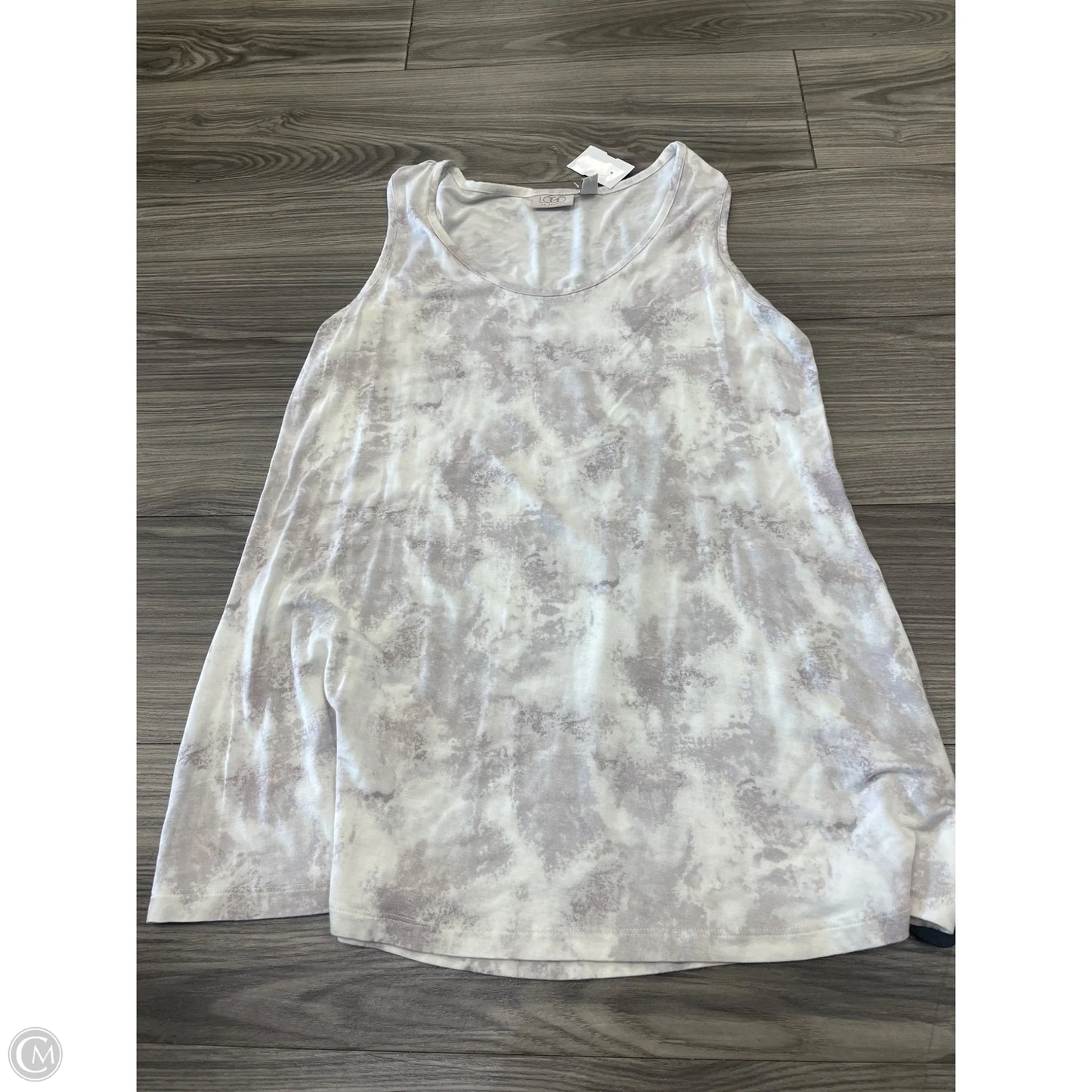 Tank Top By Logo In Grey, Size: M