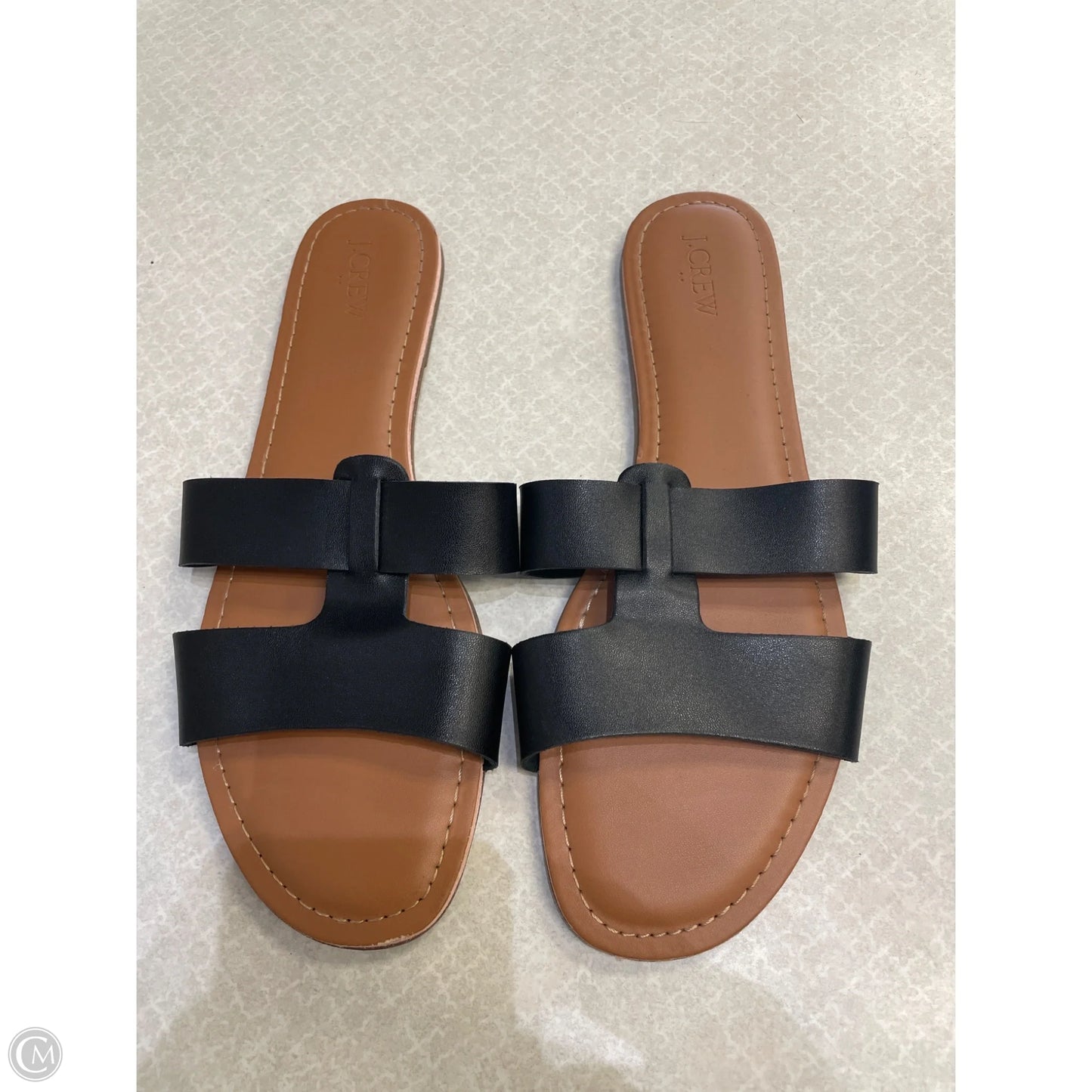 Sandals Flats By J. Crew In Black & Brown, Size: 11